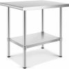 Home Improvement Land Guard | Land Guard Stainless Steel Prep Table - Commercial Work Table With Adjustable Undershelf, Scratch Resistent And Easy To Install Metal Table For Restaurant, Hotel, Home, Garage…