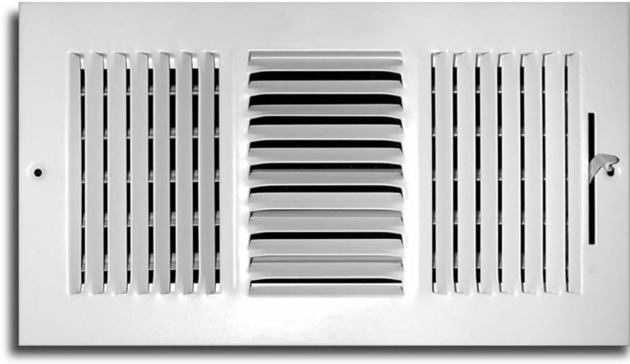 Home Improvement Truaire | Truaire C103M 14X06(Duct Opening Measurements) 3-Way Supply Sidewall Or Ceiling Register Grille, 14-Inch X 6-Inch, White-Powder Coated