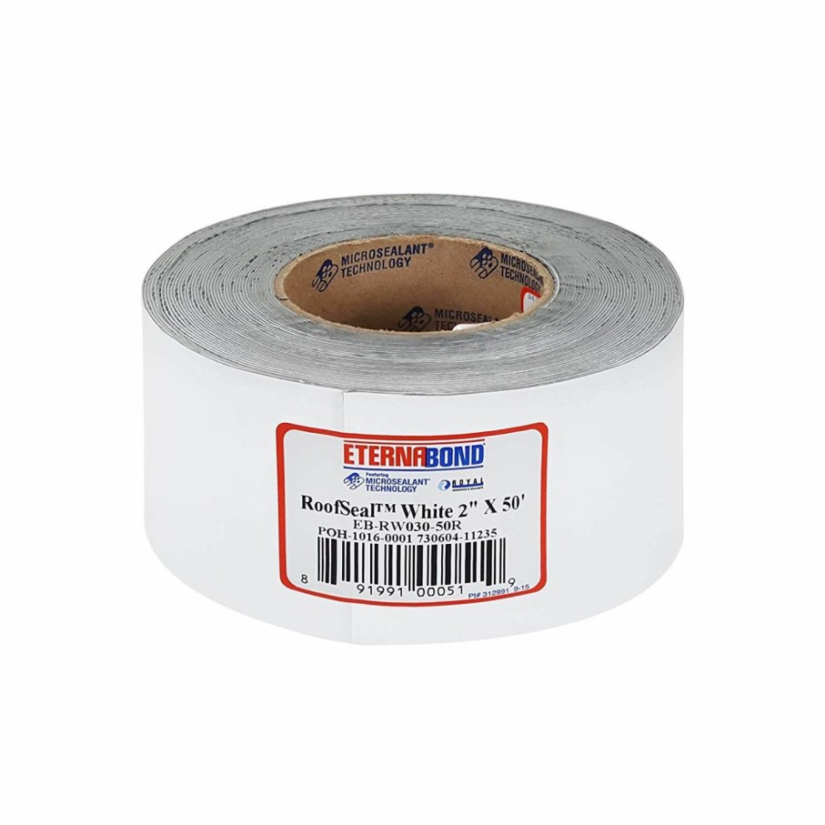 Home Improvement EternaBond | Eternabond New 2\" Rv Mobile Home Roof Seal Sealant Tape & Leak Repair Tape 2\" X 50' Roll White Authentic (2''-50Ft)