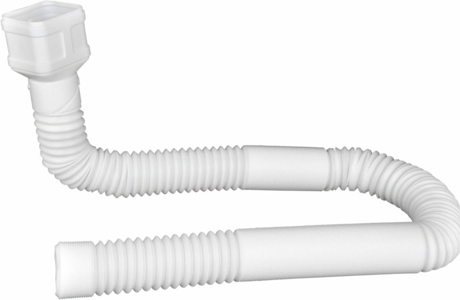 Home Improvement Prestantious | Prestantious Gutter Downspout Extensions, 2\" Downspout Extender Gutter Downspout Drainage Pipe For 2\" 3\" Downspout, Inside Diameter 2 Inches, Flexible Pipe Stretched Length 8.5Ft(White-1 Pack)