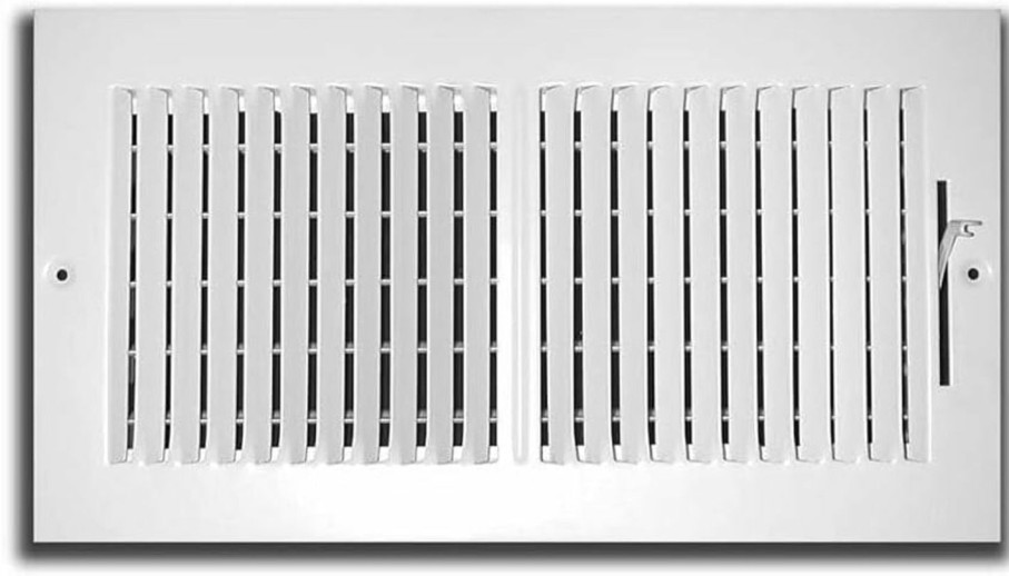 Home Improvement Hartford Ventilation | Hartford Ventilation Two Way Wall Vent Cover - Adjustable Flow And Direction Control For Sidewall Or Ceiling Vent - Efficient Air Vent - Screws Included (10\" X 6\")