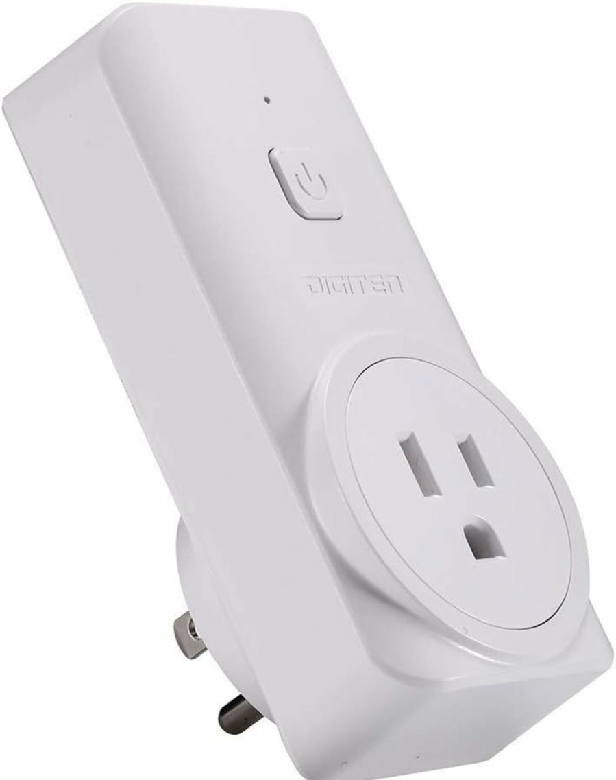 Home Improvement DIGITEN | Digiten Wireless Temperature Controlled Outlet, Digital Plug In Thermostat Outlet With Remote Control Built In Temp Sensor Heating & Cooling For A/C, Fans, Heaters (Remote Control Detect Temperature)