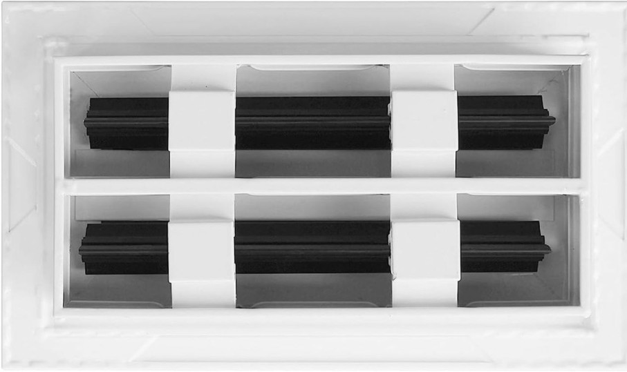 Home Improvement BUILDMART | Buildmart - 8X4 Modern Ac Vent Cover - Decorative White Air Vent - Standard Linear Slot Diffuser - Register Grille For Ceiling, Walls & Floors - Texas Buildmart