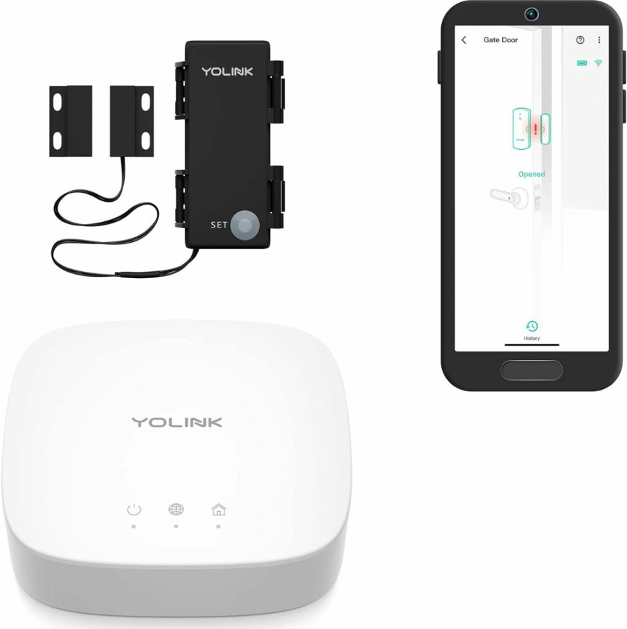 Home Improvement YoLink | Yolink Lora Outdoor Contact Sensor, Gate & Shed Door Sensor, Email/Sms/Push Alerts, 1/4 Mile Open Air Range, Alexa, Ifttt, Home Assistant, Home Security(Hub Required)