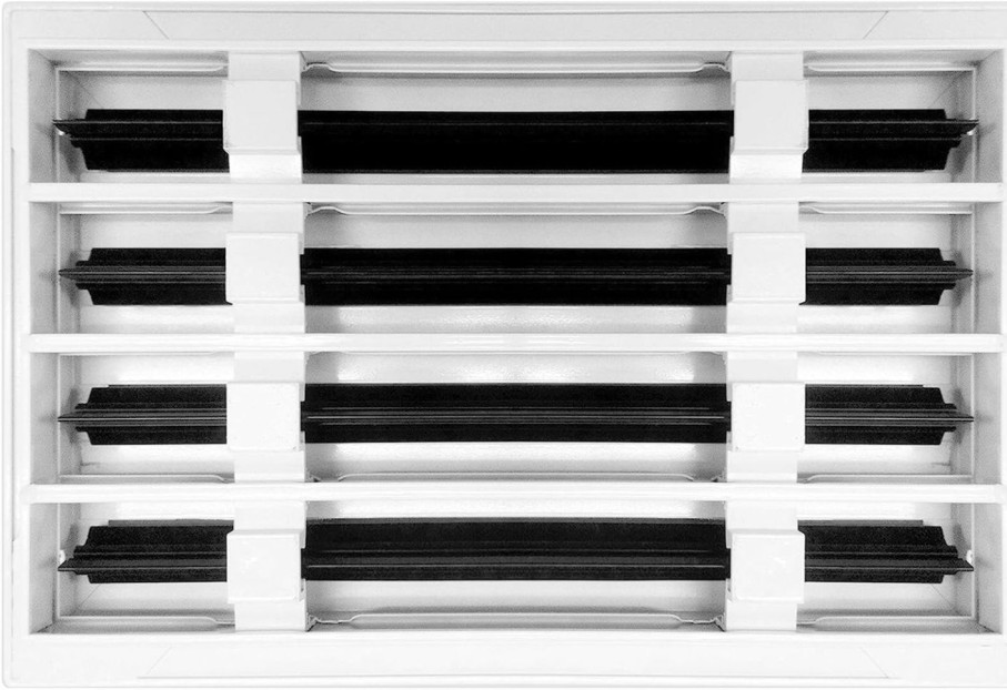 Home Improvement BUILDMART | Buildmart - 12X8 Modern Ac Vent Cover - Decorative White Air Vent - Standard Linear Slot Diffuser - Register Grille For Ceiling, Walls & Floors - Texas Buildmart