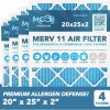 Home Improvement MOAJ | 24X30X1 Air Filter (6-Pack) | Merv 11 | Moaj Premium Allergen Defense | Based In Usa | Pleated Replacement Air Filters For Ac & Furnace Applications | Actual Dimensions: 23.70" X 29.70" X 0.75" (In.)