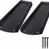 Home Improvement plusgutter | Plusgutter Rain Gutter Downspout Splash Block, Gutter Downspout Extensions For Water Drainage, 24\" Gutter Splash Guards Downspout Extender, Fixable Down Spout Drain Trays With Pe Nails(2 Pack, Black)