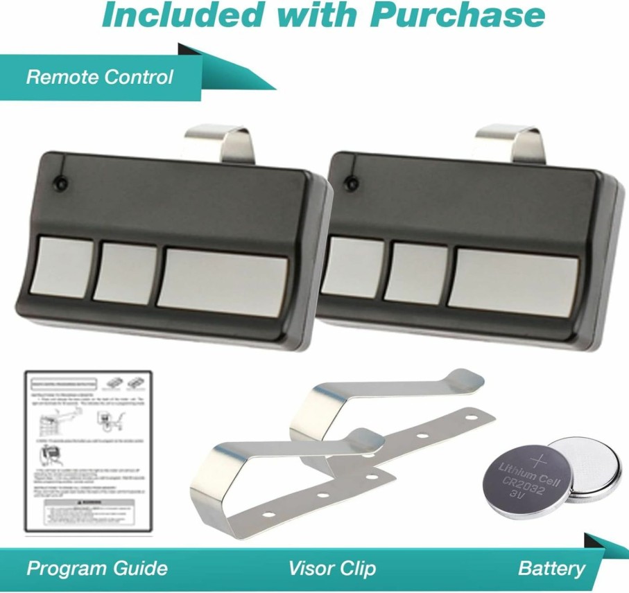 Home Improvement GARAGE STOP | 2 Garage Door Remotes For Liftmaster 973Lm