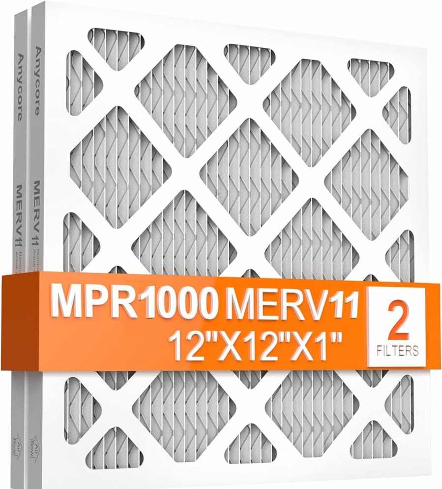 Home Improvement Anycore | Anycore 12X12X1 Ac Furnace Air Filter, Mpr 1000, Merv 11 Pleated Hvac Filter, 6 Pack (Exact Dimensions 11.81X11.81X0.79 Inches)