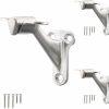 Home Improvement HOME MASTER HARDWARE | Home Master Hardware Handrail Stair Brackets 3\" Heavy Duty Support Hardware For Stairways, Home Or Office Staircase Hand Rail Bracket With Screws, Satin Nicke Finish 3 Pack