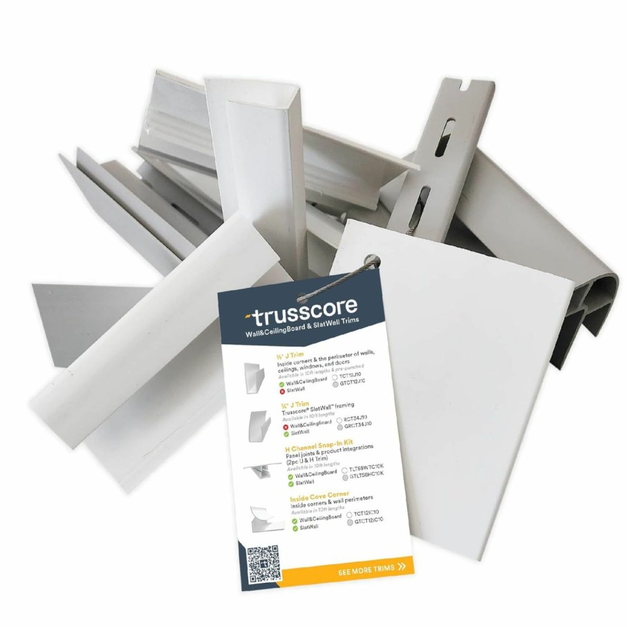 Home Improvement Trusscore | Trusscore Wall&Ceilingboard And Trusscore Slatwall Trim Sample Ring