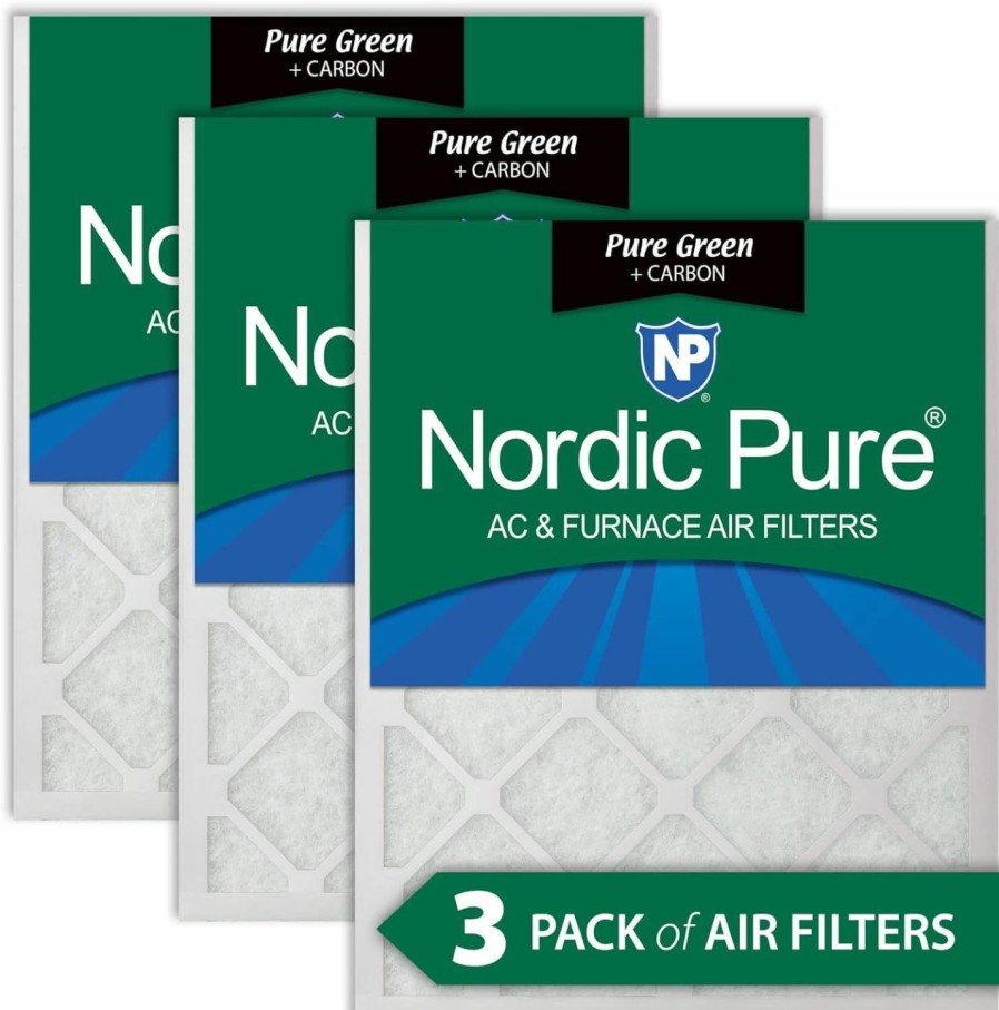 Home Improvement Nordic Pure | Nordic Pure 25X25X1 (24 1/2 X 24 1/2 X 3/4) Pleated Merv 12 Air Filters 6 Pack