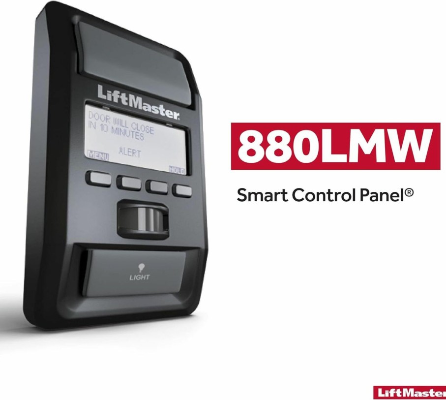 Home Improvement LiftMaster | Liftmaster 880Lm Motion - Detecting Control Panel - Features Menu-Driven Panel And Timer-To-Close