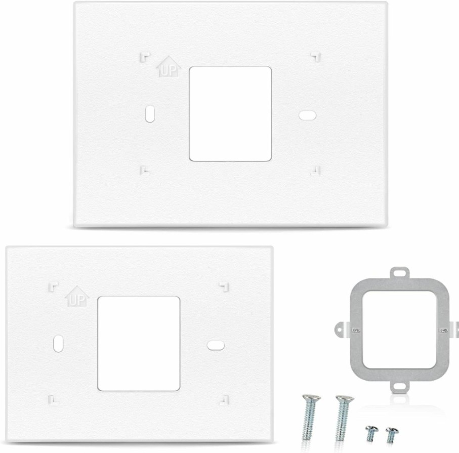 Home Improvement Adabuing | Thermostat Wall Plate Compatible With Thp2400A1027W Honeywell Home Thermostat Coverplate Assembly Wall Mount Plate -White