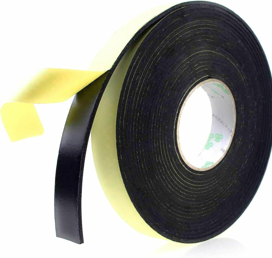 Home Improvement Papillon | Foam Insulation Tape Adhesive, Seal, Doors, Weatherstrip, Waterproof, Plumbing, Hvac, Windows, Pipes, Cooling, Air Conditioning, Weather Stripping, Craft Tape (33 Ft- 1/8\" X 2\")