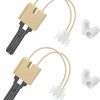 Home Improvement Dreyoo | Dreyoo 2 Pack 62-22868-93 Furnace Ignitor, Furnace Hot Surface Ignitor Igniter Direct Compatible With Rheem Ruud Weatherking Oem Part 62-22868-93