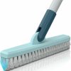 Home Improvement Bonpally | Bonpally Grout Scrub Brush With 57\" Telescopic Handle, Shower Floor Brush Scrubber With V-Shape Stiff Bristles,Grout Cleaner Brush For Cleaning Tile,Bathroom,Kitchen,Hard To Reach Corners Areas,Blue