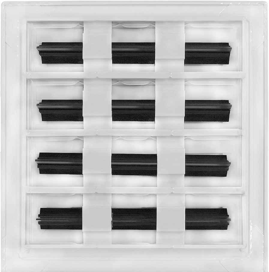 Home Improvement BUILDMART | Buildmart - 8X8 Modern Ac Vent Cover - Decorative White Air Vent - Standard Linear Slot Diffuser - Register Grille For Ceiling, Walls & Floors - Texas Buildmart