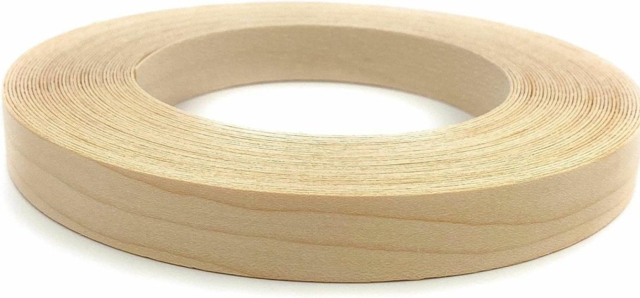 Home Improvement Edge Supply | Edge Supply Birch 7/8\" X 50'' Roll, Wood Veneer Edge Banding Preglued, Iron On With Hot Melt Adhesive, Flexible Wood Tape Sanded To Perfection. Easy Application, Made In Usa