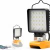 Home Improvement wokelux | Wokelux 32W 3200Lm Led Work Light For Dewalt Max 20V Battery, Portable Cordless Led Light With Usb And Type-C Charging Port, Upgraded Low Voltage Protection, Outdoor Lighting (Battery Not Included)