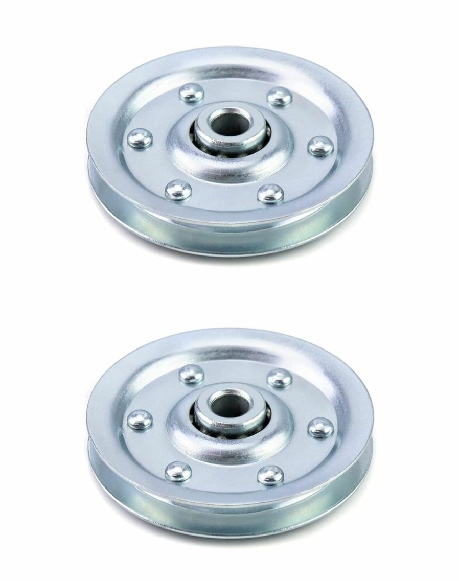 Home Improvement QWORK | Qwork Extra Heavy Duty Garage Door Pulley, 3 Inch 200Lb, 2 Pack, Professional Grade