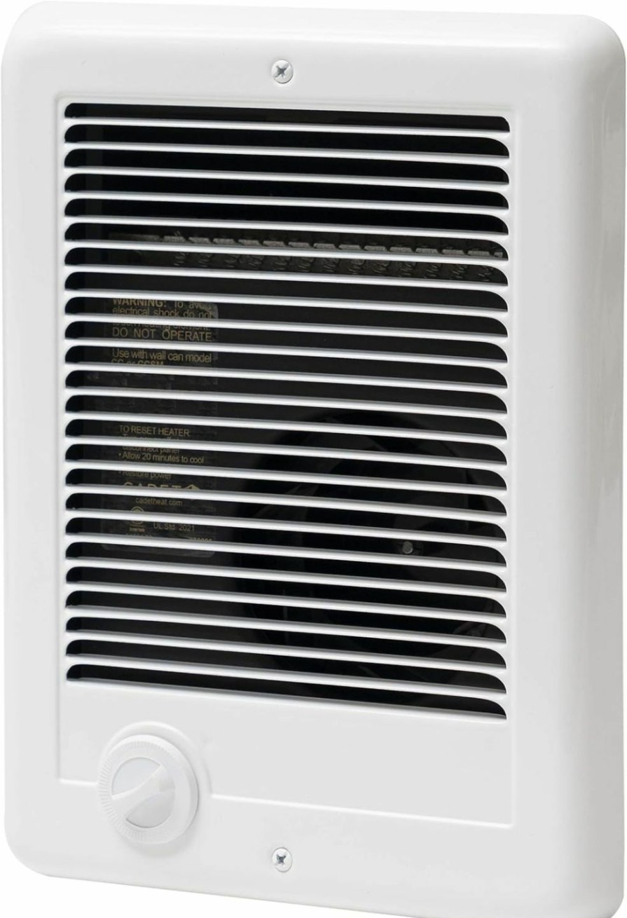 Home Improvement Cadet | Cadet Com-Pak Electric Wall Heater Complete Unit With Thermostat (Model: Csc152Tw, Part: 67506), 5120/3840 Btu, 240/208 Volt, 1500/1125 Watt, White