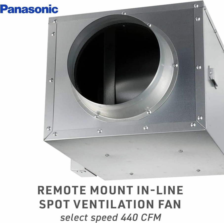 Home Improvement Panasonic | Panasonic Fv-0511Vhl1 Whisperwarm Dc Bathroom Fan With Light And Heater - Simplified Ventilation And Heat - 50-80-110 Cfm