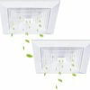 Home Improvement Baquler | Baquler 2 Pcs Exhaust Bathroom Ceiling Fan Grille With Springs Plastic Replacement Vent Cover Wall Mount Bathroom Fan Cover For Square Ceiling For Ventilation Fan (12 X 12'', 2 Pcs)