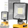 Home Improvement MtiolHig | Portable Cordless Led Work Light For Dewalt 20V Battery, 19W 1900Lumens Flood Lights Outdoor For Dewalt 18V Battery, Underhood Work Light With Usb & Typ-C Charging Port For Emergency, Workshop, Garage