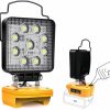 Home Improvement QSDXNYDC | Cordless Led Work Light For Makita 18V Lxt Battery, Portable Jobsite Light Spotlight Tool For Makita Bl1850, Lamp Flood Light Flashlight For Repairing/Outdoor Camping/Fishing/Emergency(No Battery)