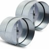 Home Improvement MIVIDE | Mivide 2Pack 4 Inch Backdraft Damper Duct, One Way Airflow Ducting Insert For Ducting In Range Hoods, Bathrooms Fans And Kitchen Fan