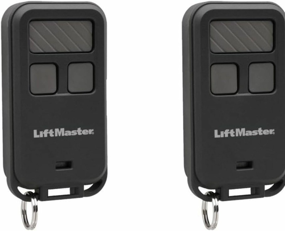 Home Improvement Liftmaster | Liftmaster 890Max Mini Key Chain Garage Door Opener Remote 2Pk, Black With Grey Buttons